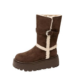 Danna | Botas com plataforma de inverno com design moderno e aconchegante - Ines Braga