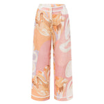 Diana| Calça de cintura alta com estampa artística - Ines Braga