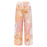 Diana| Calça de cintura alta com estampa artística - Ines Braga