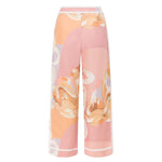 Diana| Calça de cintura alta com estampa artística - Ines Braga