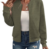 Dora – Casaco bomber estruturado com fecho - Ines Braga