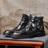 Sapatos masculinos marrons Martin com cadarço