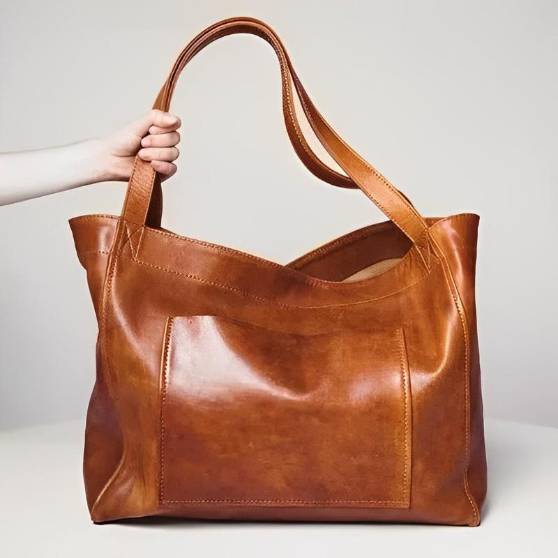 Elara | Bolsa Retrô Em Couro Genuíno Elegante E Prática - Ines Braga