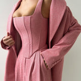 Elegance - Conjunto de três peças com blazer trespassado - Ines Braga