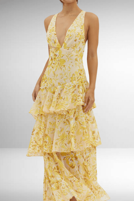 Elie | Vestido Maxi Elegante Para Um Estilo De Verão Descontraído - Ines Braga