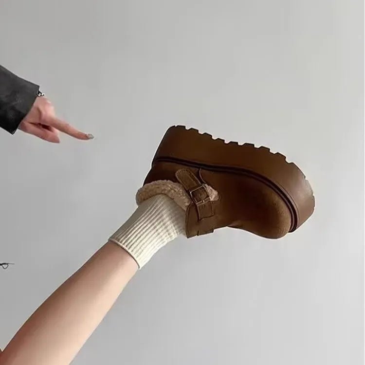Elisa |Botas com plataforma elegante para o inverno com um toque moderno - Ines Braga