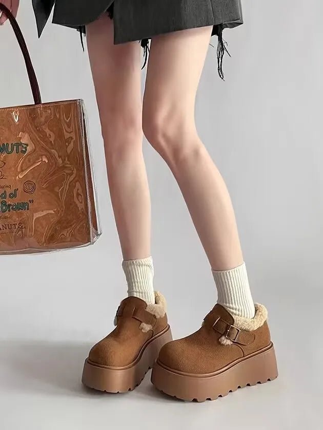 Elisa |Botas com plataforma elegante para o inverno com um toque moderno - Ines Braga