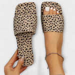 Elisabete - Mocassins rasos com estampado de leopardo - Ines Braga