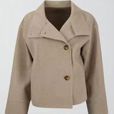 Elise | Casaco Curto Luxuoso de Duplo Abotoamento - Ines Braga