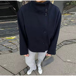 Elise | Casaco Curto Luxuoso de Duplo Abotoamento - Ines Braga