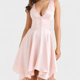 Élodie | Vestido Romance Suave Cetim Brilhante & Renda Delicada - Ines Braga