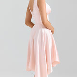 Élodie | Vestido Romance Suave Cetim Brilhante & Renda Delicada - Ines Braga