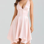 Élodie | Vestido Romance Suave Cetim Brilhante & Renda Delicada - Ines Braga