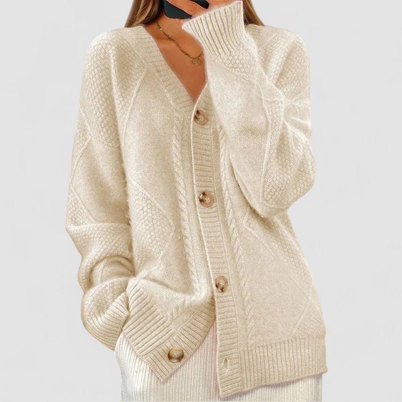 Éloise | Cardigan de Malha Canelada - Ines Braga