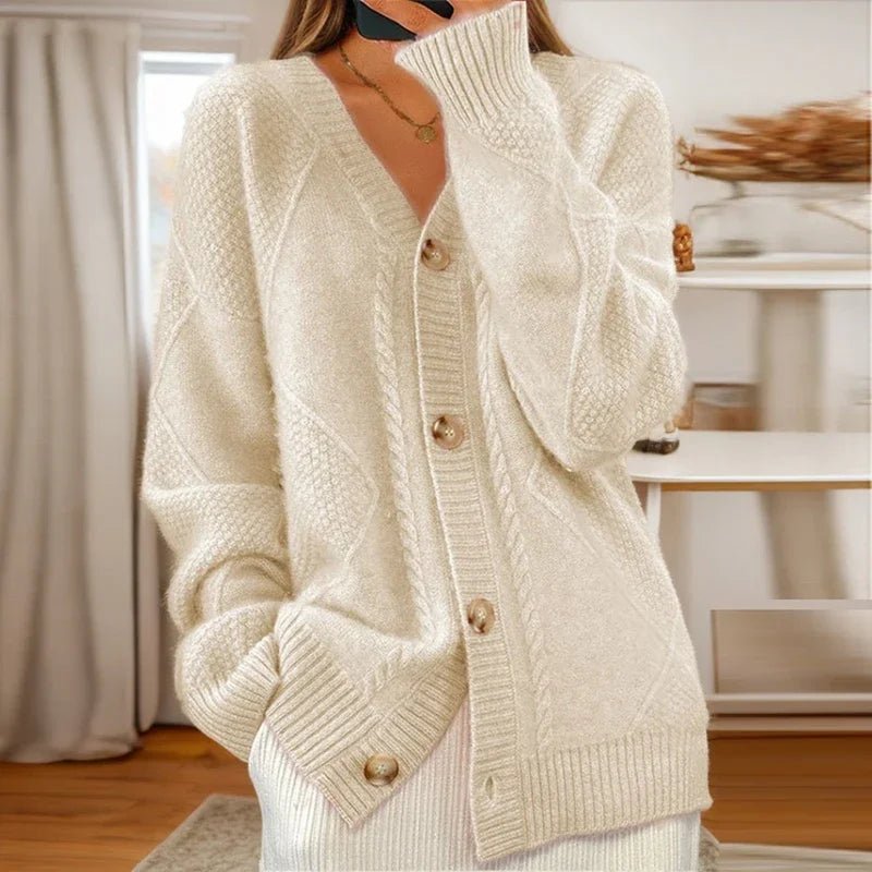 Éloise | Cardigan de Malha Canelada - Ines Braga