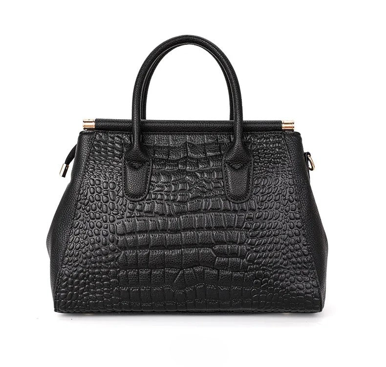 Elysian | Bolsa De Mão Em Couro Croc Premium Durável - Ines Braga