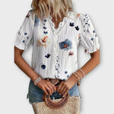 Emily - Blusa com decote em V - Ines Braga