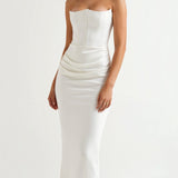 Esmeralda | Fiorella Vestido comprido com corpete - Ines Braga