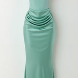 Esmeralda | Fiorella Vestido comprido com corpete - Ines Braga