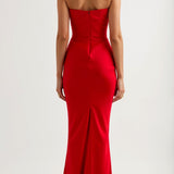 Esmeralda | Fiorella Vestido comprido com corpete - Ines Braga