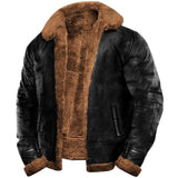 Casaco masculino vintage em couro