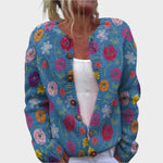 Filipa - Cardigan Floral de Outono - Ines Braga