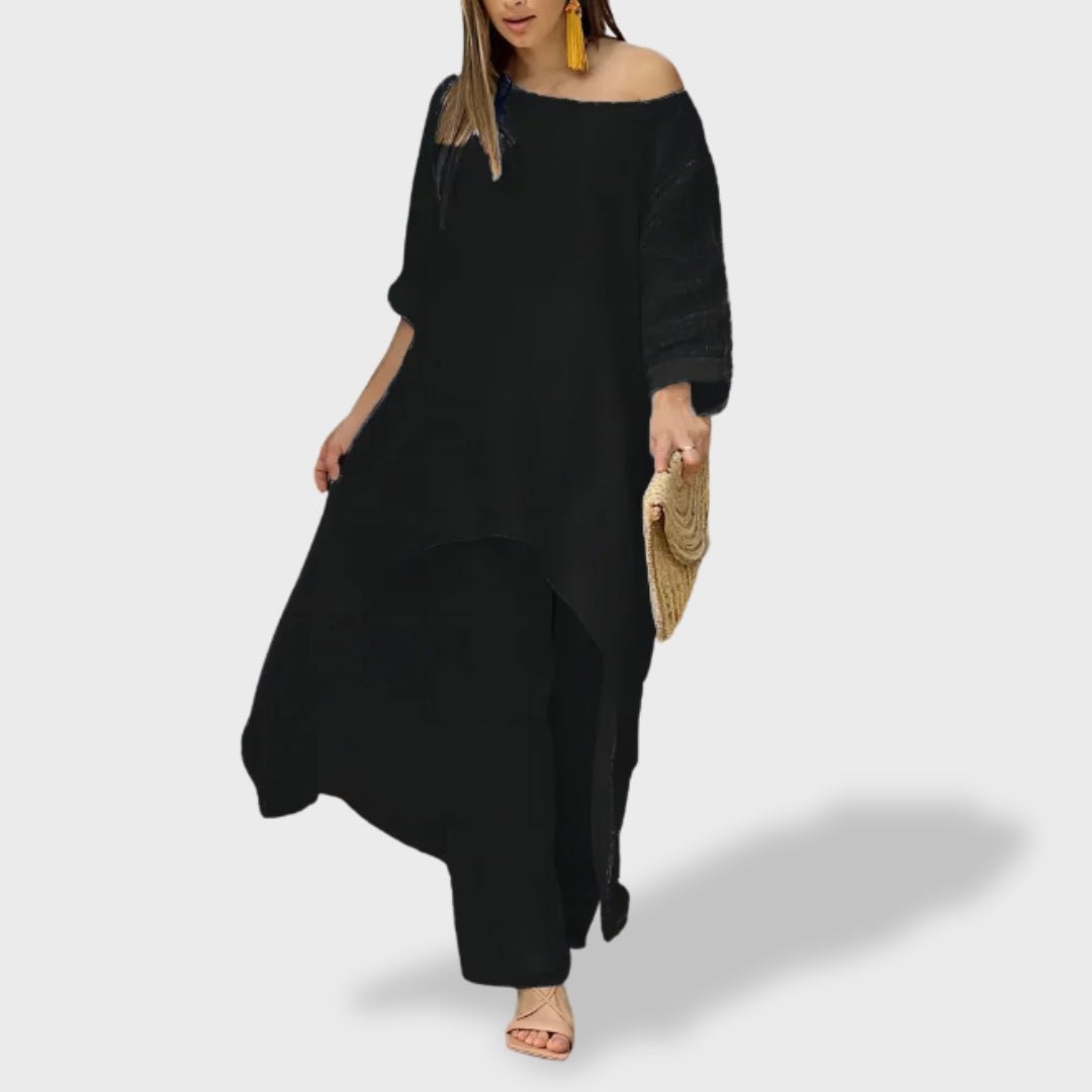 Filipa™ | Conjunto Leve de Linho para as Férias - Ines Braga