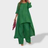 Filipa™ | Conjunto Leve de Linho para as Férias - Ines Braga