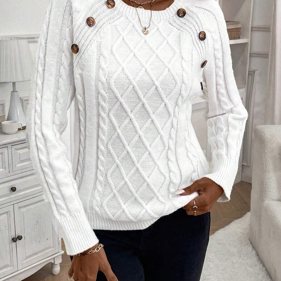 Francisca | Camisola de Malha com Botões - Ines Braga