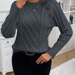 Francisca | Camisola de Malha com Botões - Ines Braga