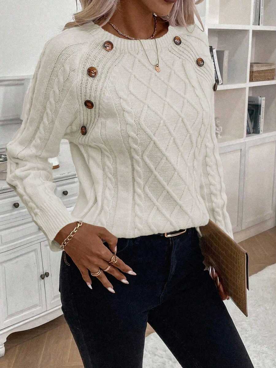 Francisca | Camisola de Malha com Botões - Ines Braga