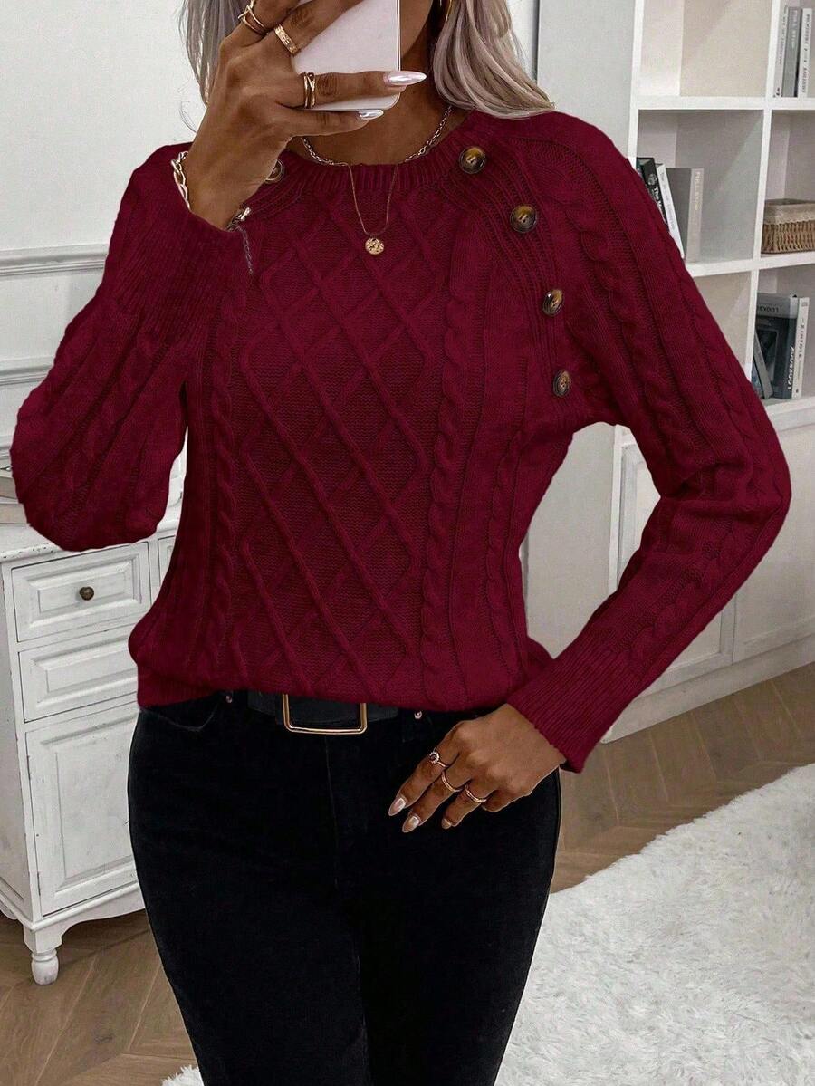 Francisca | Camisola de Malha com Botões - Ines Braga