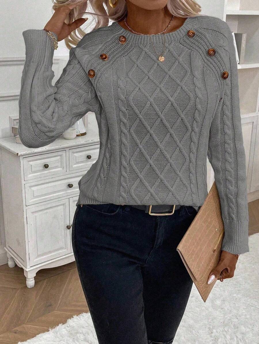 Francisca | Camisola de Malha com Botões - Ines Braga