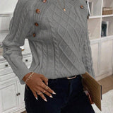 Francisca | Camisola de Malha com Botões - Ines Braga