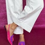 Frendessa | Bailarinas com franjas e tira no tornozelo - Ines Braga