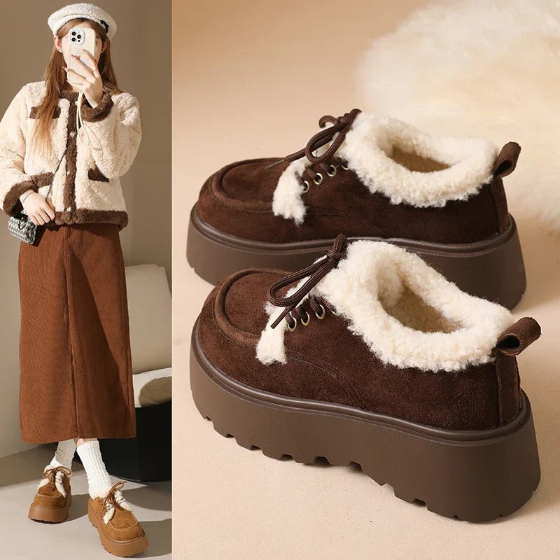 Gabriela | Botas de Inverno com elevação e charme natural - Ines Braga