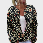 Gabriela - Cardigan Floral de Outono - Ines Braga