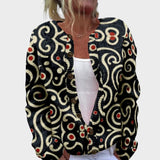 Gabriela - Cardigan Floral de Outono - Ines Braga