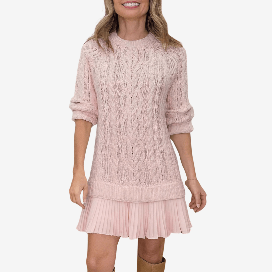 Gaely™ – Vestido de Malha com Toque Feminino - Ines Braga