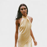 Gala – Vestido Halter Satinado - Ines Braga