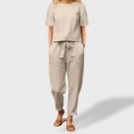 Helena™｜Conjunto de Verão – Linho e Algodão - Ines Braga