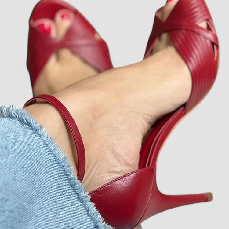 Huguette | Sandália com salto stiletto - Ines Braga