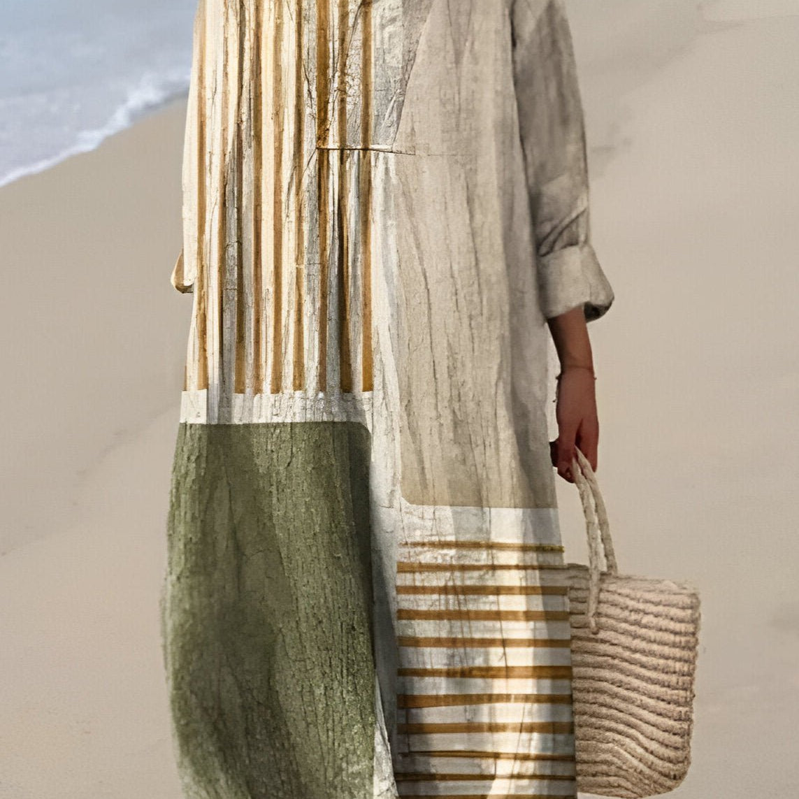 Imelda | Elegante vestido geométrico - Ines Braga