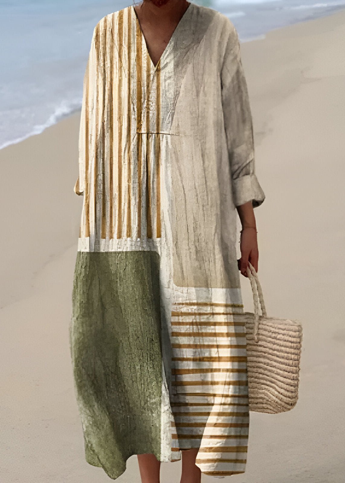 Imelda | Elegante vestido geométrico - Ines Braga