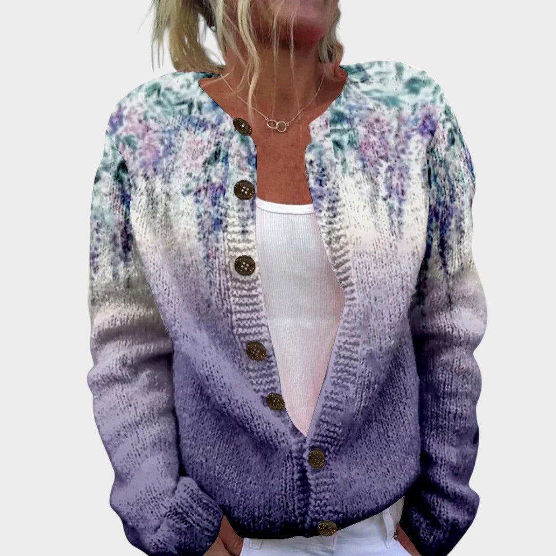 Inês - Cardigan Floral de Outono - Ines Braga