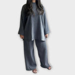 Ingrid – Conjunto Plus Size de Estilo Acanalado - Ines Braga