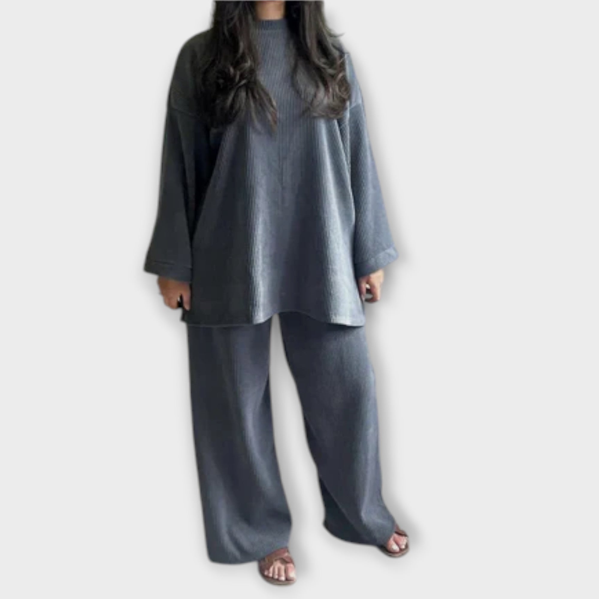 Ingrid – Conjunto Plus Size de Estilo Acanalado - Ines Braga