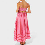 Isabel - Vestido comprido às riscas - Ines Braga