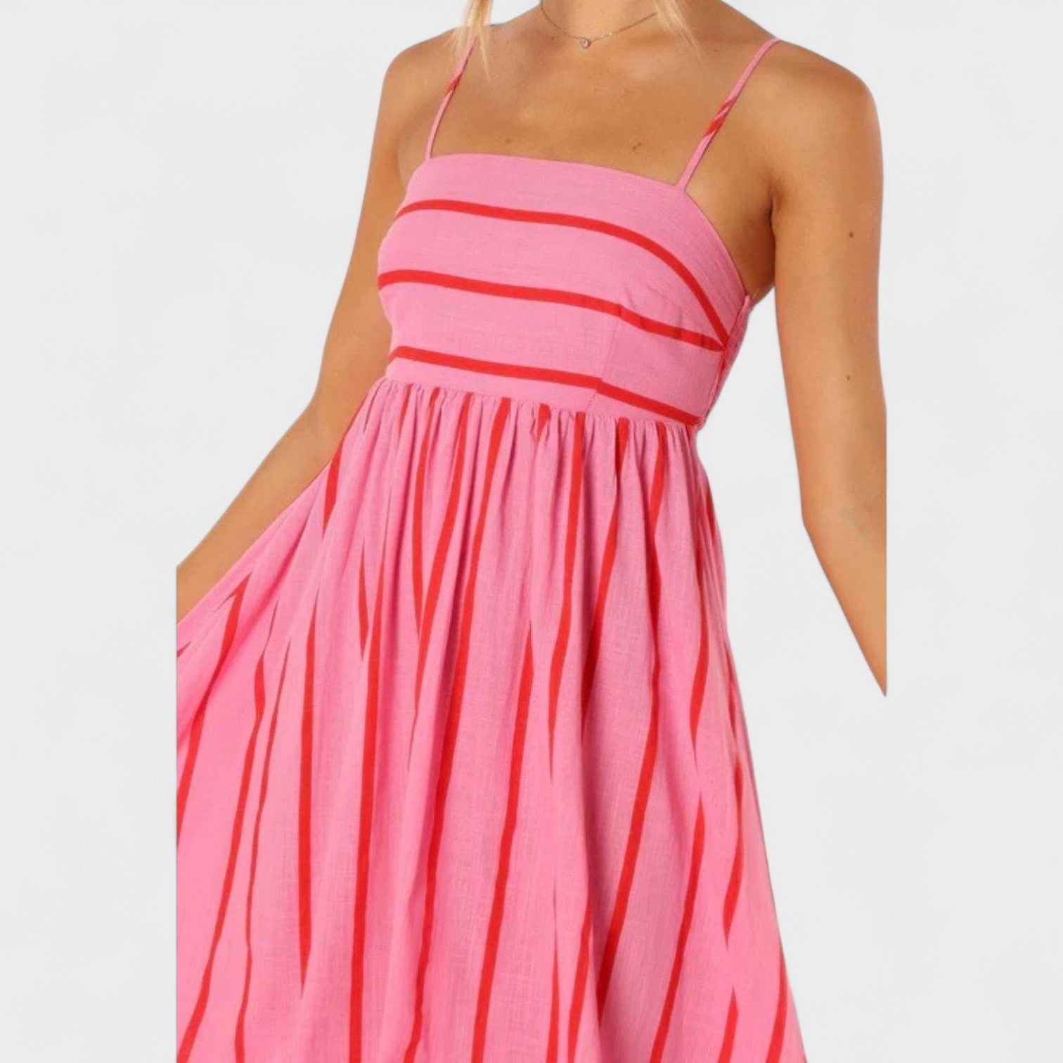 Isabel - Vestido comprido às riscas - Ines Braga