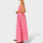 Isabel - Vestido comprido às riscas - Ines Braga